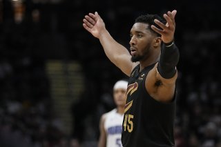 Donovan Mitchell a été l'un des principaux artisans du come-back des Cavaliers face à Orlando. KEYSTONE/AP/Sue Ogrocki